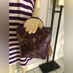 Patricia Nash Vintage Brocade Careri Mini Backpack Style Handbag NWT